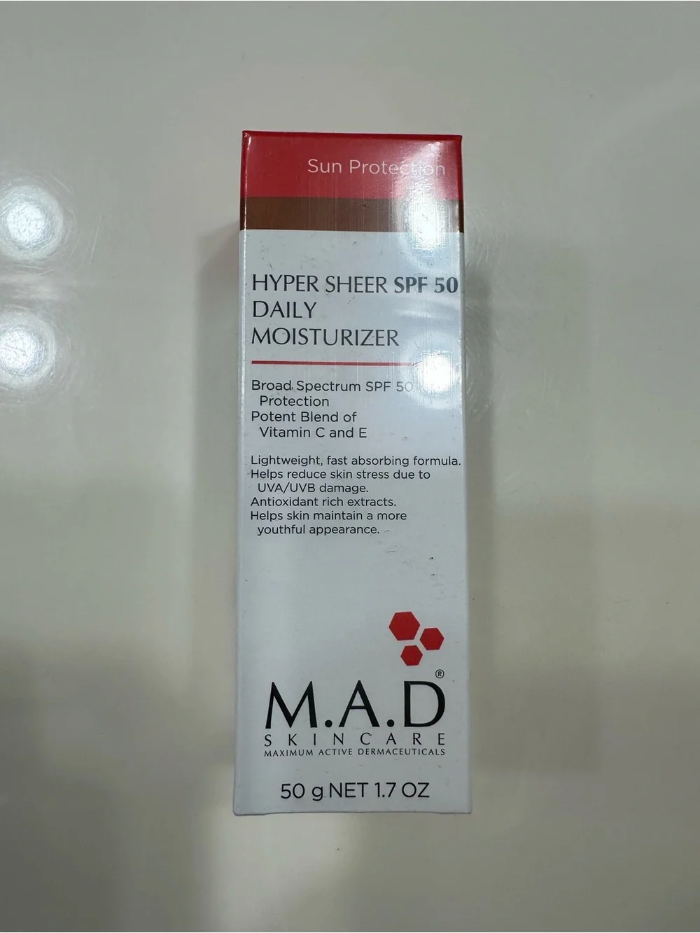 MAD SKINCARE Hyper Sheer SPF 50 Daily Moisturizer NWT